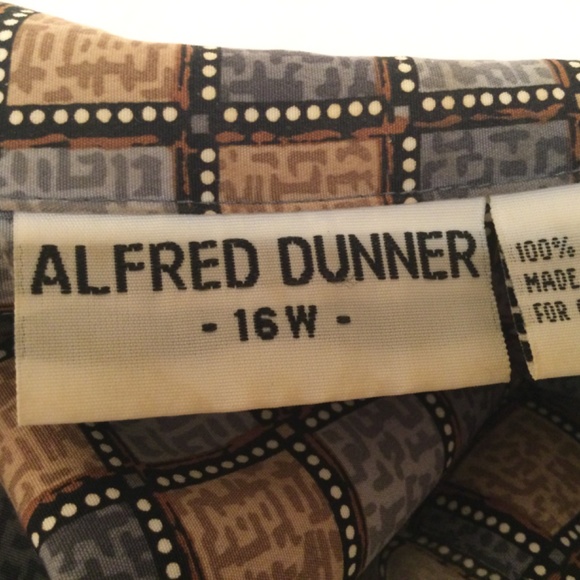 Alfred Dunner Women’s Checked Multicolored Blouse - Picture 3 of 8